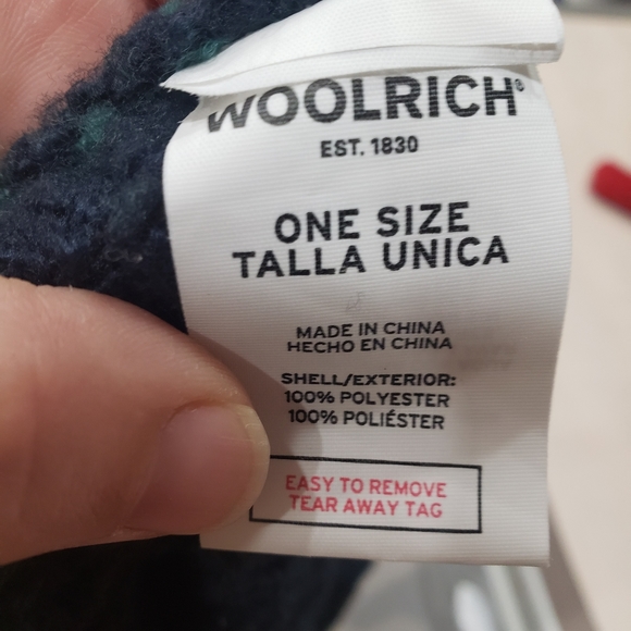 HP 🎊 Woolrich one size cozy blanket poncho cape plaid wrap forest green sweater - Picture 8 of 8